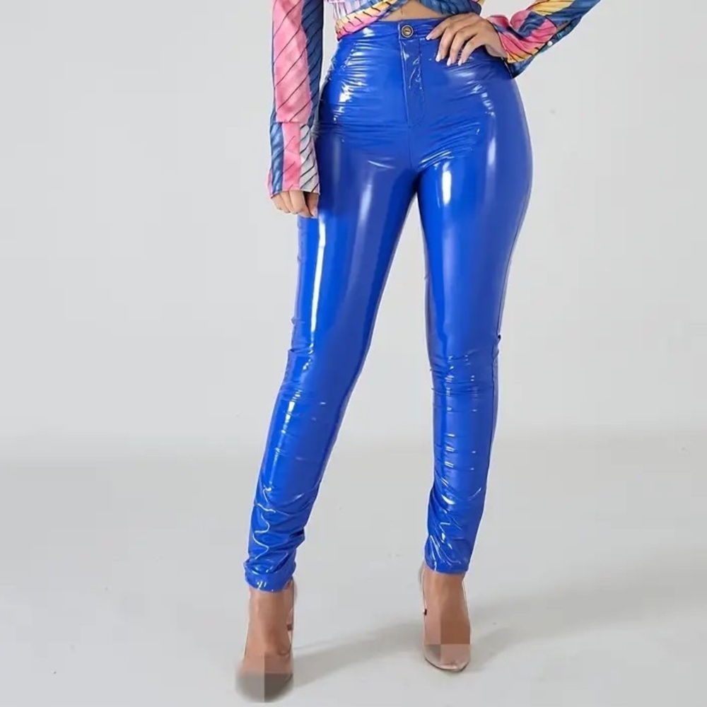Vibrant Blue Skinny Pants
